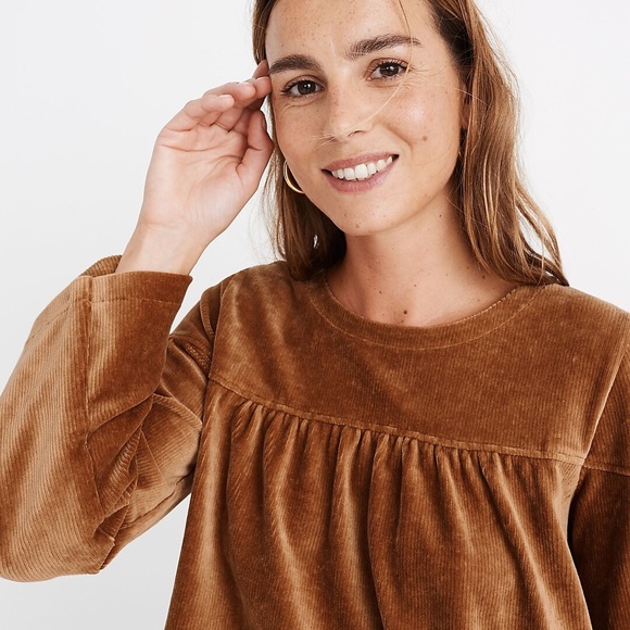 Madewell Texture & Thread Corduroy Swing Top size M - Picture 7 of 7